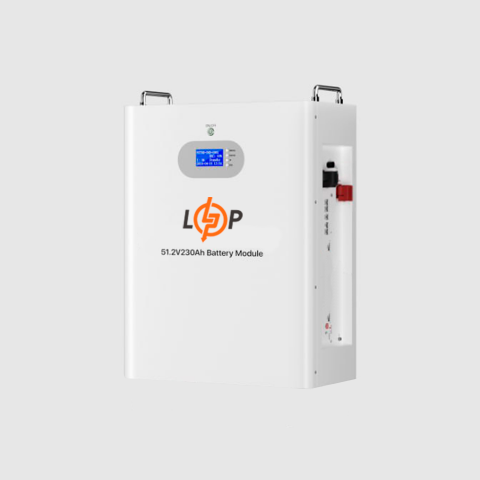 Будь заряжен Аккумуляторы  Аккумулятор LP LiFePO4 51,2V - 230 Ah (11776Wh) (Smart BMS 200A) с LCD AB RS485/CAN