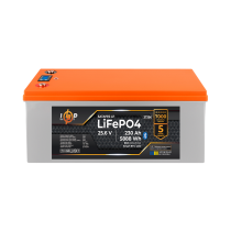 Аккумулятор LP LiFePO4 25,6V - 230 Ah (5888Wh) (BMS 200A/100А) пластик LCD Smart BT