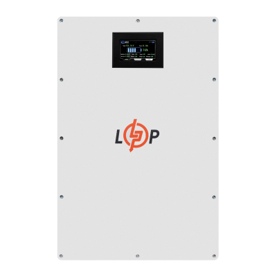Аккумулятор LP LiFePO4 51,2V - 100 Ah (5120Wh) (BMS 100A/50А) металл LCD Smart RS485/CAN JK настенный