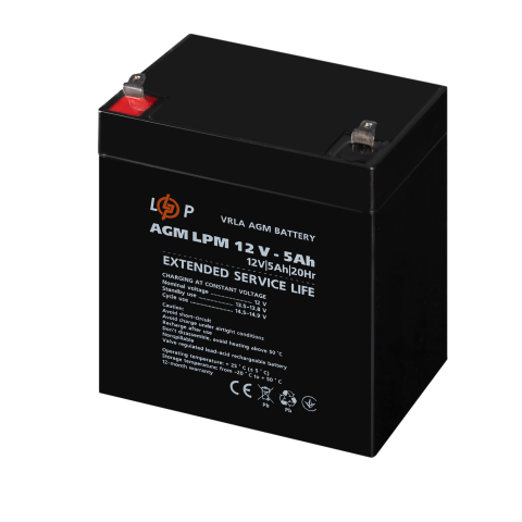 Будь заряджений Акумулятори Аккумулятор AGM LPM 12V - 5 Ah
