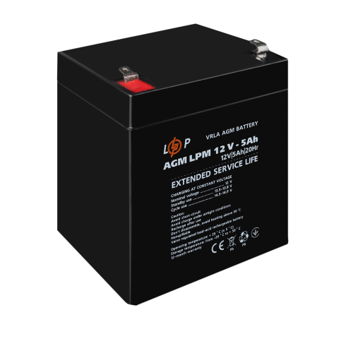 Будь заряджений Акумулятори Аккумулятор AGM LPM 12V - 5 Ah