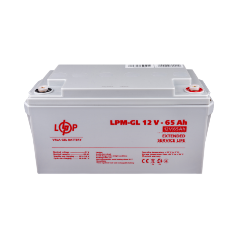 Аккумулятор гелевый LPM-GL 12V - 65 Ah Будь заряжен Аккумуляторы для ИБП и инверторов Аккумулятор гелевый LPM-GL 12V - 65 Ah