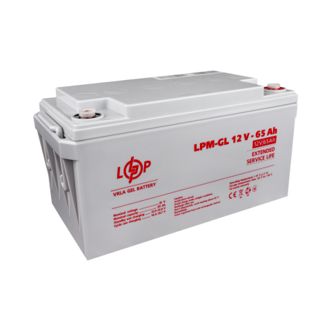 Аккумулятор гелевый LPM-GL 12V - 65 Ah Будь заряжен Аккумуляторы для ИБП и инверторов Аккумулятор гелевый LPM-GL 12V - 65 Ah