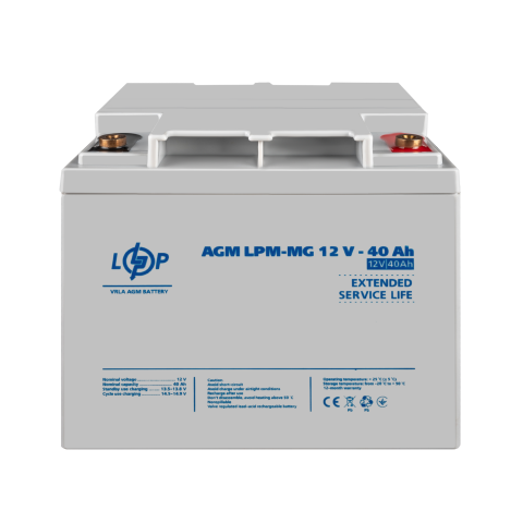 Будь заряджений Акумулятори Аккумулятор мультигелевый LPM-MG 12V - 40 Ah