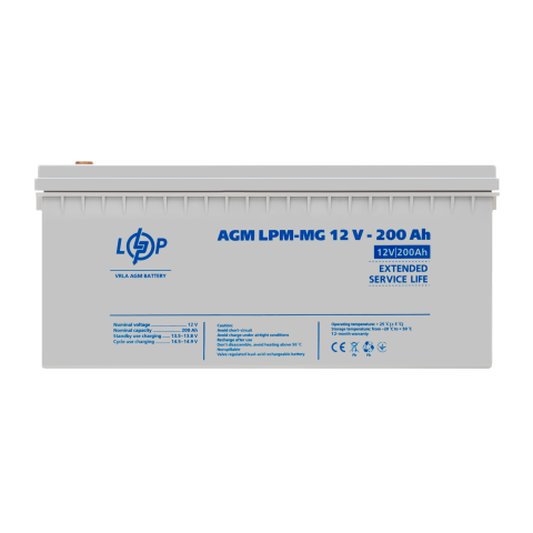 Будь заряжен Аккумуляторы  Аккумулятор мультигелевый LPM-MG 12V - 200 Ah