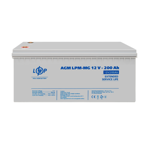 Будь заряжен Аккумуляторы  Аккумулятор мультигелевый LPM-MG 12V - 200 Ah