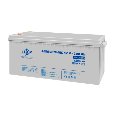 Будь заряжен Аккумуляторы  Аккумулятор мультигелевый LPM-MG 12V - 200 Ah