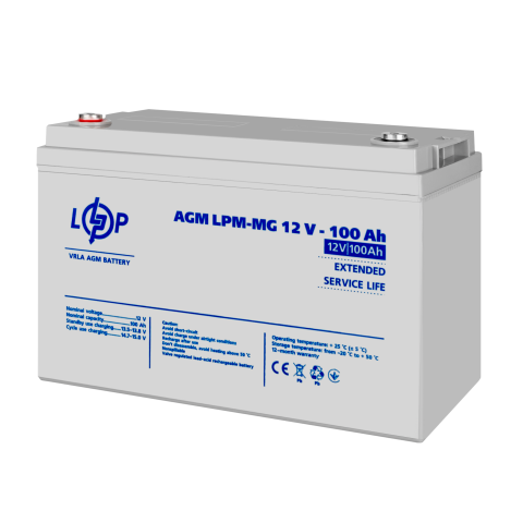 Будь заряджений Акумулятори Аккумулятор мультигелевый LPM-MG 12V - 100 Ah