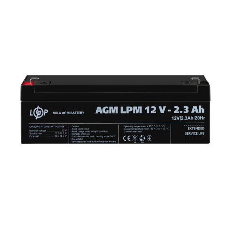 Будь заряджений Акумулятори Аккумулятор AGM LPM 12V - 2.3 Ah