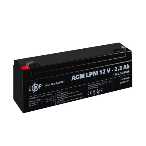 Будь заряджений Акумулятори Аккумулятор AGM LPM 12V - 2.3 Ah