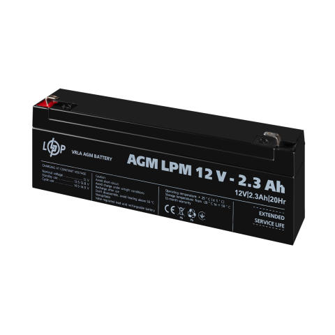 Будь заряджений Акумулятори Аккумулятор AGM LPM 12V - 2.3 Ah