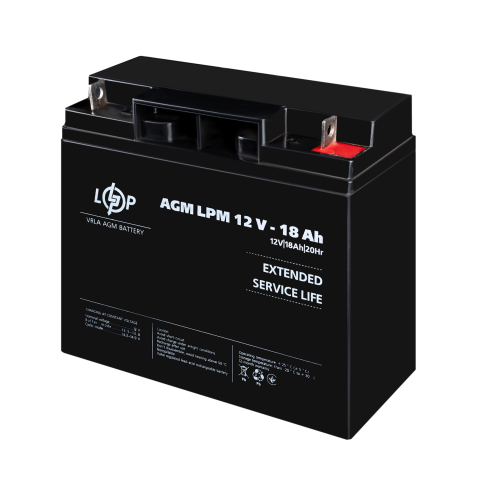 Будь заряджений Акумулятори Аккумулятор AGM LPM 12V - 18 Ah