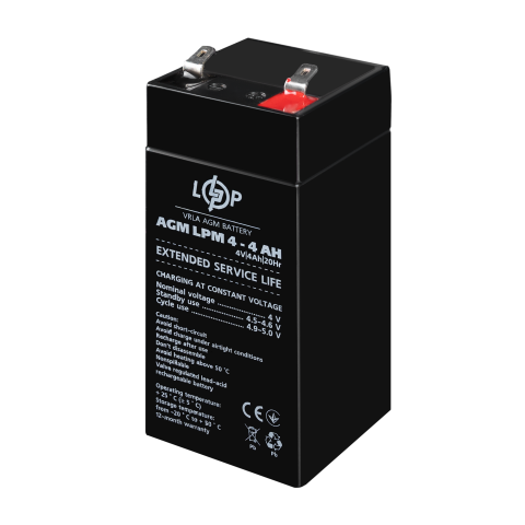 Будь заряджений Акумулятори Аккумулятор AGM LPM 4V - 4 Ah
