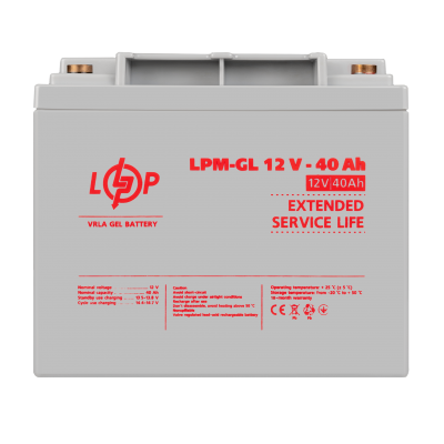 Аккумулятор гелевый LPM-GL 12V - 40 Ah