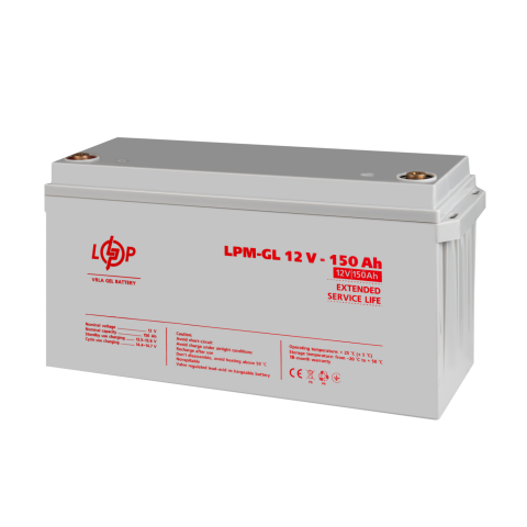 Будь заряжен Аккумуляторы  Аккумулятор гелевый LPM-GL 12V - 150 Ah