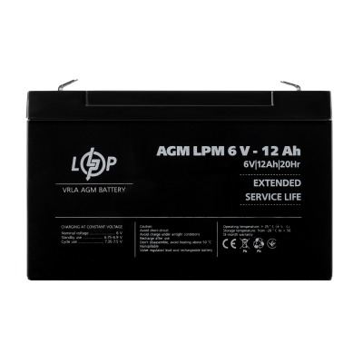 Аккумулятор AGM LPM 6V - 12 Ah
