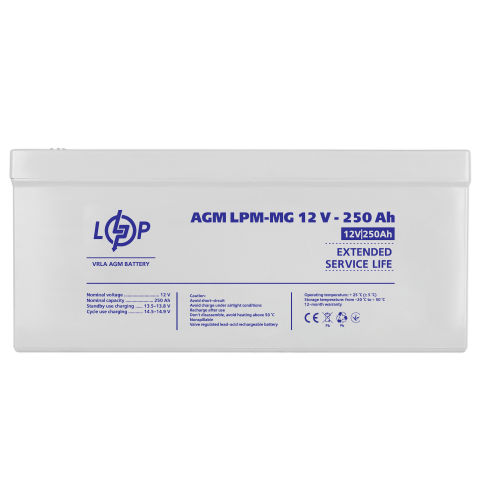 Будь заряджений Акумулятори Аккумулятор мультигелевый LPM-MG 12V - 250 Ah