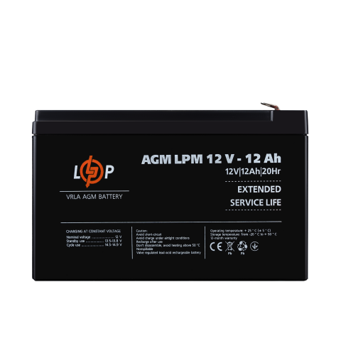 Будь заряджений Акумулятори Аккумулятор AGM LPM 12V - 12 Ah