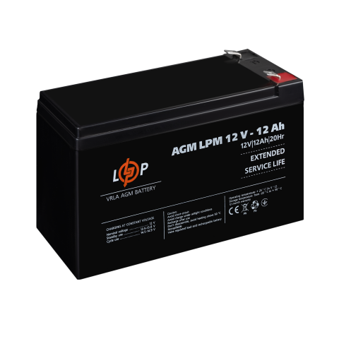 Будь заряджений Акумулятори Аккумулятор AGM LPM 12V - 12 Ah