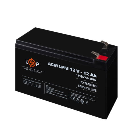 Будь заряджений Акумулятори Аккумулятор AGM LPM 12V - 12 Ah