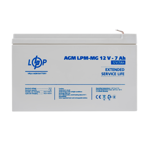 Будь заряджений Акумулятори Аккумулятор мультигелевый LPM-MG 12V - 7 Ah