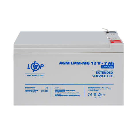 Будь заряджений Акумулятори Аккумулятор мультигелевый LPM-MG 12V - 7 Ah