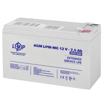 Аккумулятор мультигелевый LPM-MG 12V - 7.5 Ah