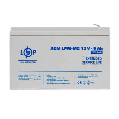 Аккумулятор мультигелевый LPM-MG 12V - 9 Ah