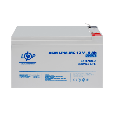 Будь заряджений Акумулятори Аккумулятор мультигелевый LPM-MG 12V - 9 Ah