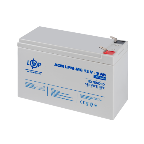 Будь заряджений Акумулятори Аккумулятор мультигелевый LPM-MG 12V - 9 Ah