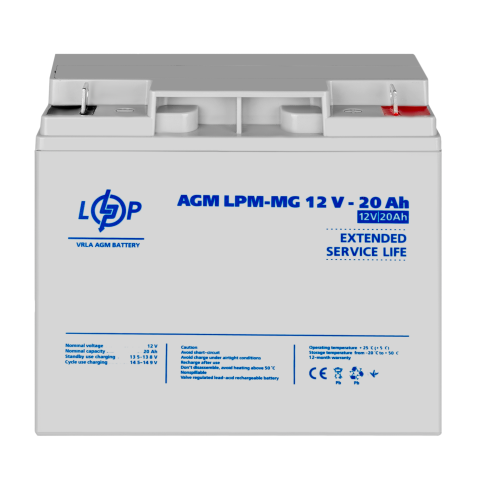 Будь заряджений Акумулятори Аккумулятор мультигелевый LPM-MG 12V - 20 Ah