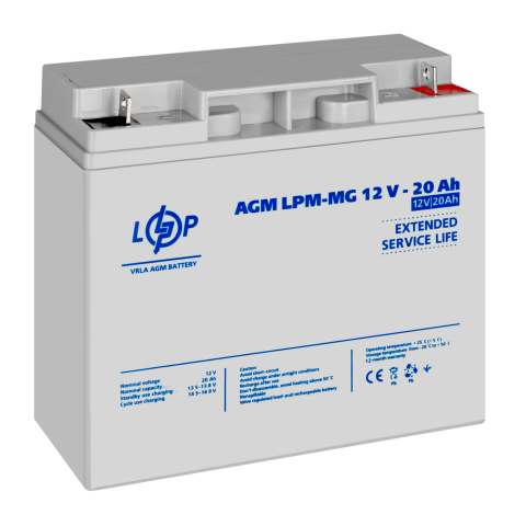 Будь заряджений Акумулятори Аккумулятор мультигелевый LPM-MG 12V - 20 Ah