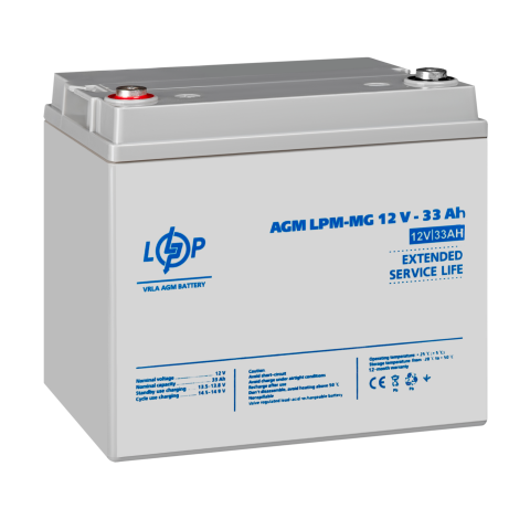 Будь заряджений Акумулятори Аккумулятор мультигелевый LPM-MG 12V - 33 Ah