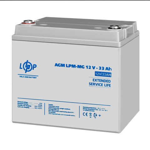 Будь заряджений Акумулятори Аккумулятор мультигелевый LPM-MG 12V - 33 Ah