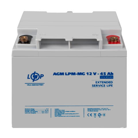Будь заряжен Аккумуляторы  Аккумулятор мультигелевый LPM-MG 12V - 45 Ah