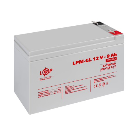 Будь заряжен Аккумуляторы  Аккумулятор гелевый LPM-GL 12V - 9 Ah