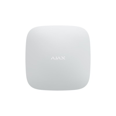 Інтелектуальна централь Ajax Hub 2 Plus біла з WiFi, 2G, 3G, 4G, Ethernet, підтримкою датчиків з фотоверифікацією