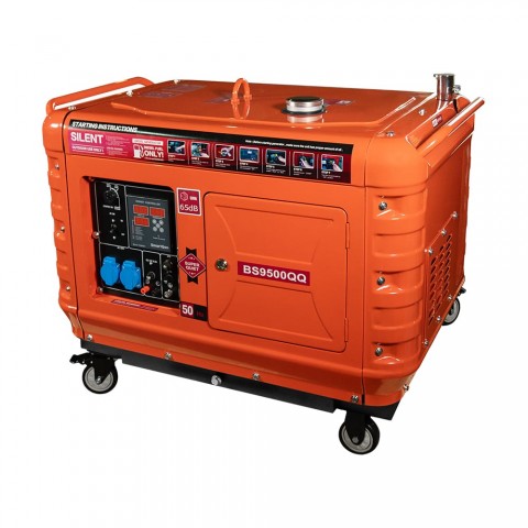 Генератор дизельний однофазний 5.5 кВт Bison BS9500QQ Будь заряжен Генераторы Генератор дизельний однофазний 5.5 кВт Bison BS9500QQ