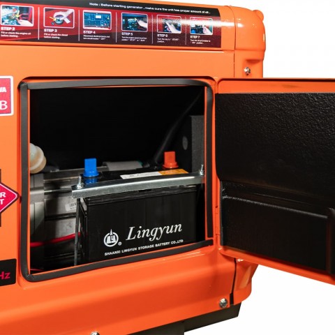 Генератор дизельний однофазний 5.5 кВт Bison BS9500QQ Будь заряжен Генераторы Генератор дизельний однофазний 5.5 кВт Bison BS9500QQ