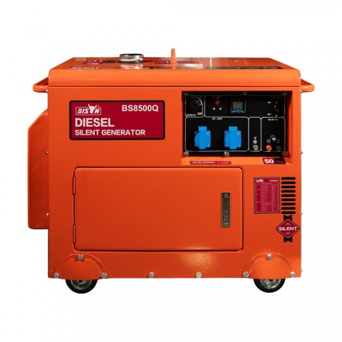 Будь заряжен Генераторы Генератор дизельний однофазний 5 кВт Bison BS8500Q