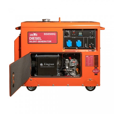 Будь заряжен Генераторы Генератор дизельний однофазний 5 кВт Bison BS8500Q