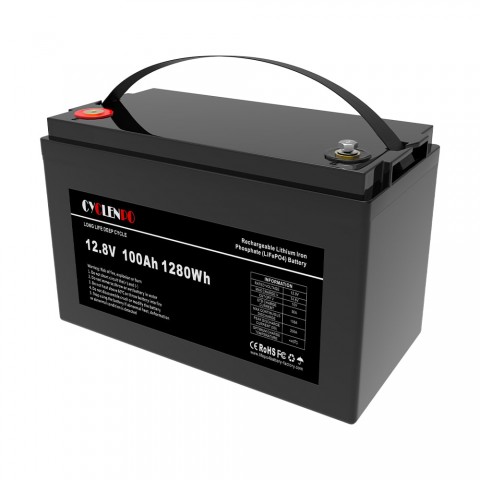 Акумуляторна батарея літій-залізо-фосфатна 12.8В 100Аг Cyclen 12.8V 100AH LiFePo4 Будь заряжен Аккумуляторы для ИБП и инверторов Акумуляторна батарея літій-залізо-фосфатна 12.8В 100Аг Cyclen 12.8V 100AH LiFePo4