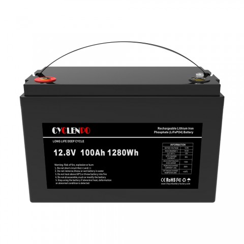 Акумуляторна батарея літій-залізо-фосфатна 12.8В 100Аг Cyclen 12.8V 100AH LiFePo4 Будь заряжен Аккумуляторы для ИБП и инверторов Акумуляторна батарея літій-залізо-фосфатна 12.8В 100Аг Cyclen 12.8V 100AH LiFePo4