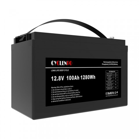 Акумуляторна батарея літій-залізо-фосфатна 12.8В 100Аг Cyclen 12.8V 100AH LiFePo4 Будь заряжен Аккумуляторы для ИБП и инверторов Акумуляторна батарея літій-залізо-фосфатна 12.8В 100Аг Cyclen 12.8V 100AH LiFePo4