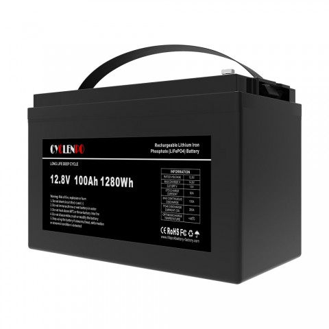 Акумуляторна батарея літій-залізо-фосфатна 12.8В 100Аг Cyclen 12.8V 100AH LiFePo4 Будь заряжен Аккумуляторы для ИБП и инверторов Акумуляторна батарея літій-залізо-фосфатна 12.8В 100Аг Cyclen 12.8V 100AH LiFePo4