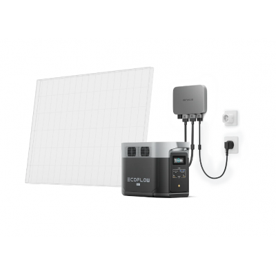 Комплект енергонезалежності EcoFlow PowerStream - мікроінвертор 600W + зарядна станція Delta Max 2000