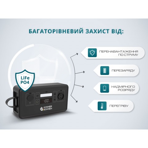 Будь заряжен Портативные зарядные станции Портативна зарядна станція LifePO4 KS 300PS
