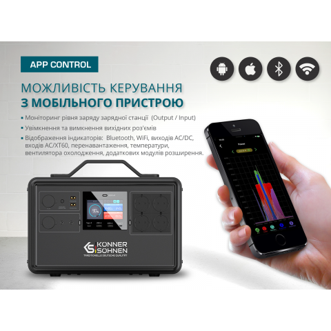 Будь заряжен Портативные зарядные станции Портативна зарядна станція KS 2400PS